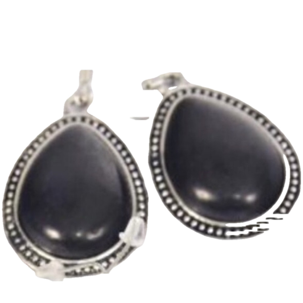 1 pair Metal BohoChic Semi-precious stone earrings